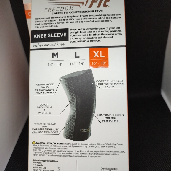 2 boxes COPPER FIT COMPRESSION KNEE SLEEVES NEW IN BOX - Picture 2 of 5